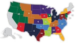 NJCAA map