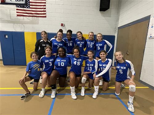 2022 OVMS Girl's Volleyball Team