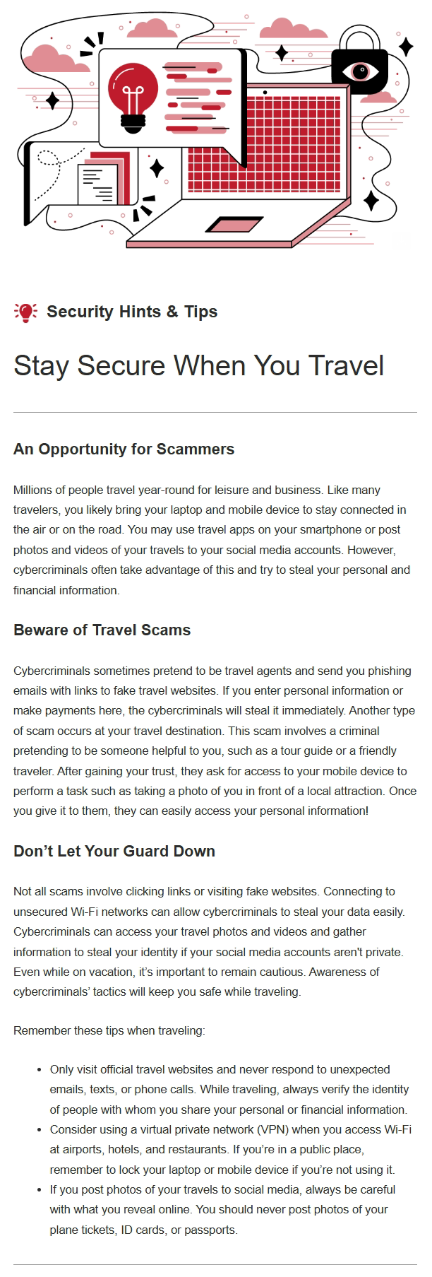 Security Hints & Tips