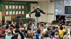 Speaker teaching to the class