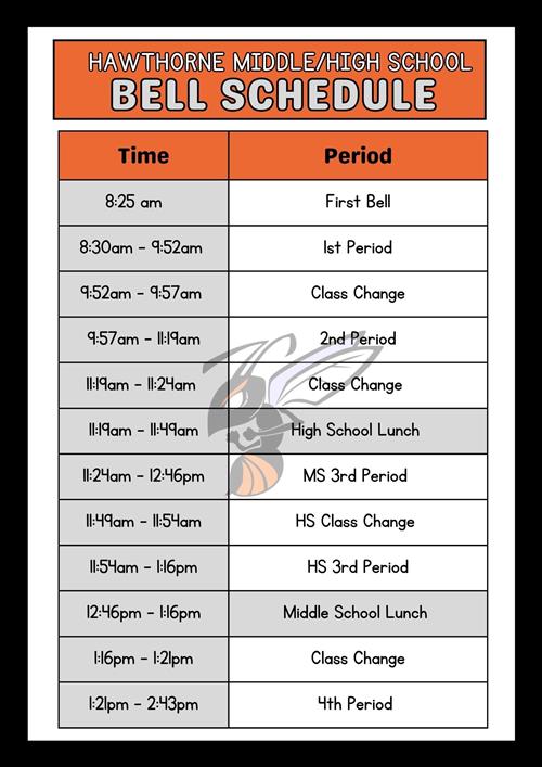 24-25 Bell Schedule